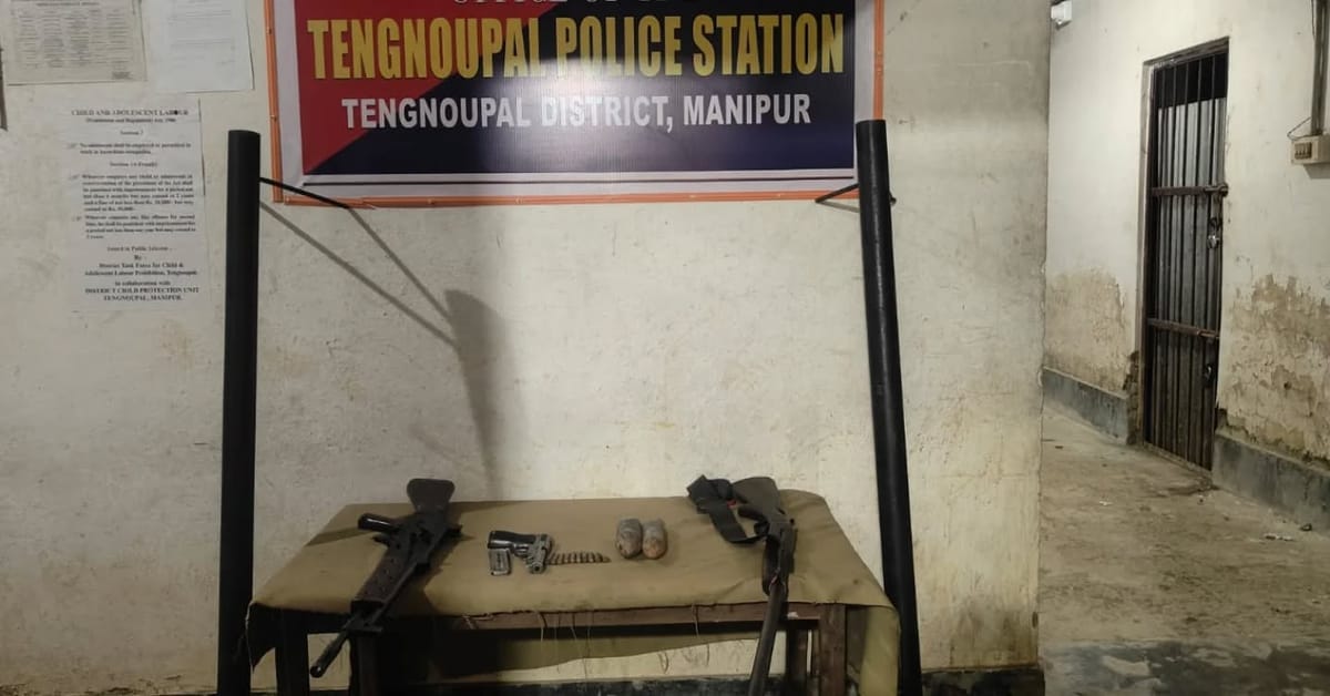 14 IEDs, mortar bombs and arms cache recovered in Tengnoupal, India