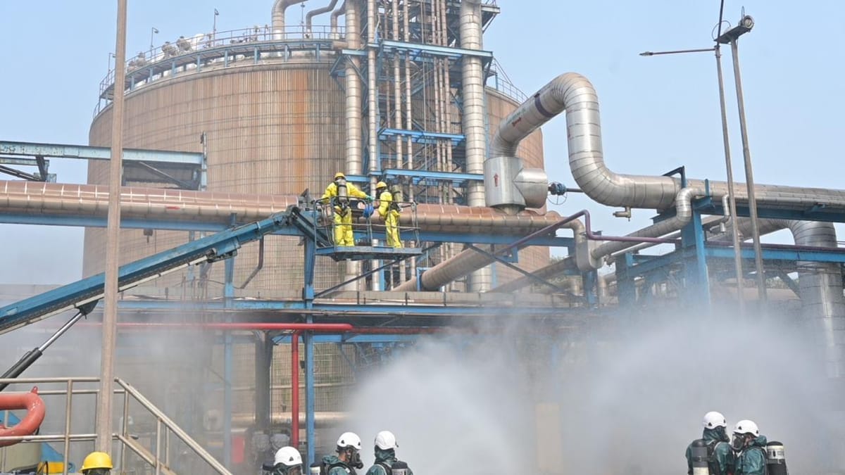Mock ammonia leak drill conducted in Odisha, India