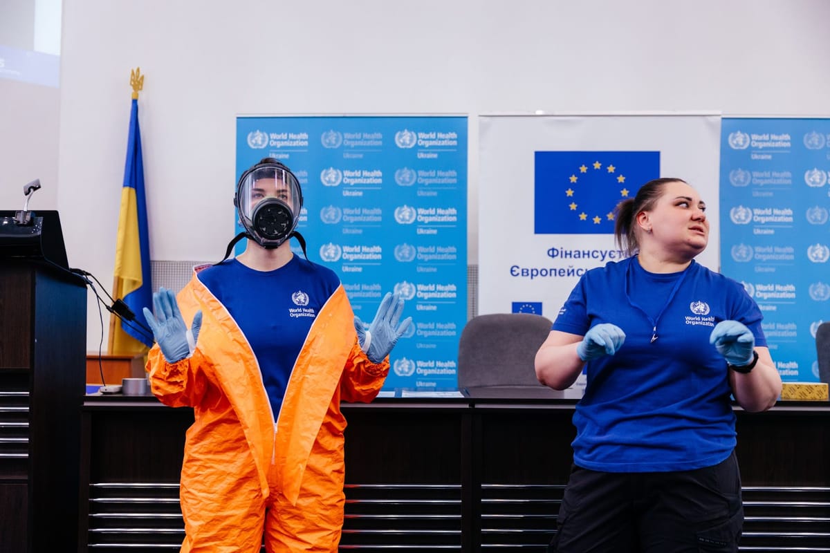 WHO in Ukraine delivers chemical, radiological incident response training